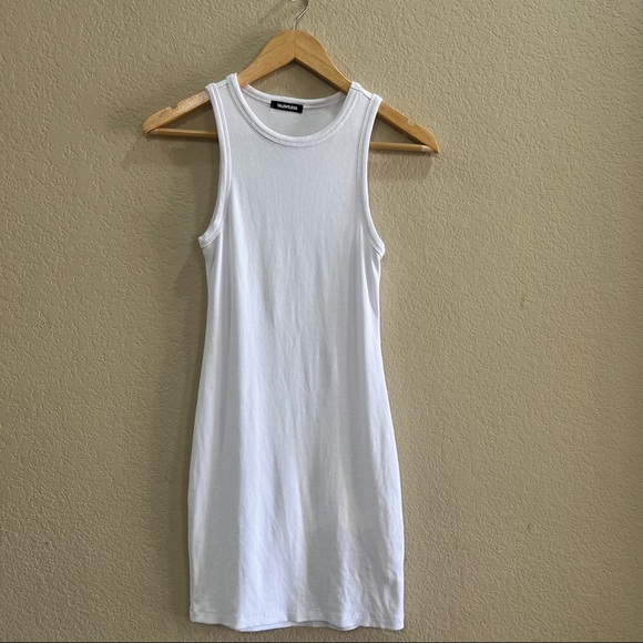 TALENTLESS Womens Bodycon White Tank Dress Sz XS Preppy Streetwear Party Beach - Picture 3 of 11